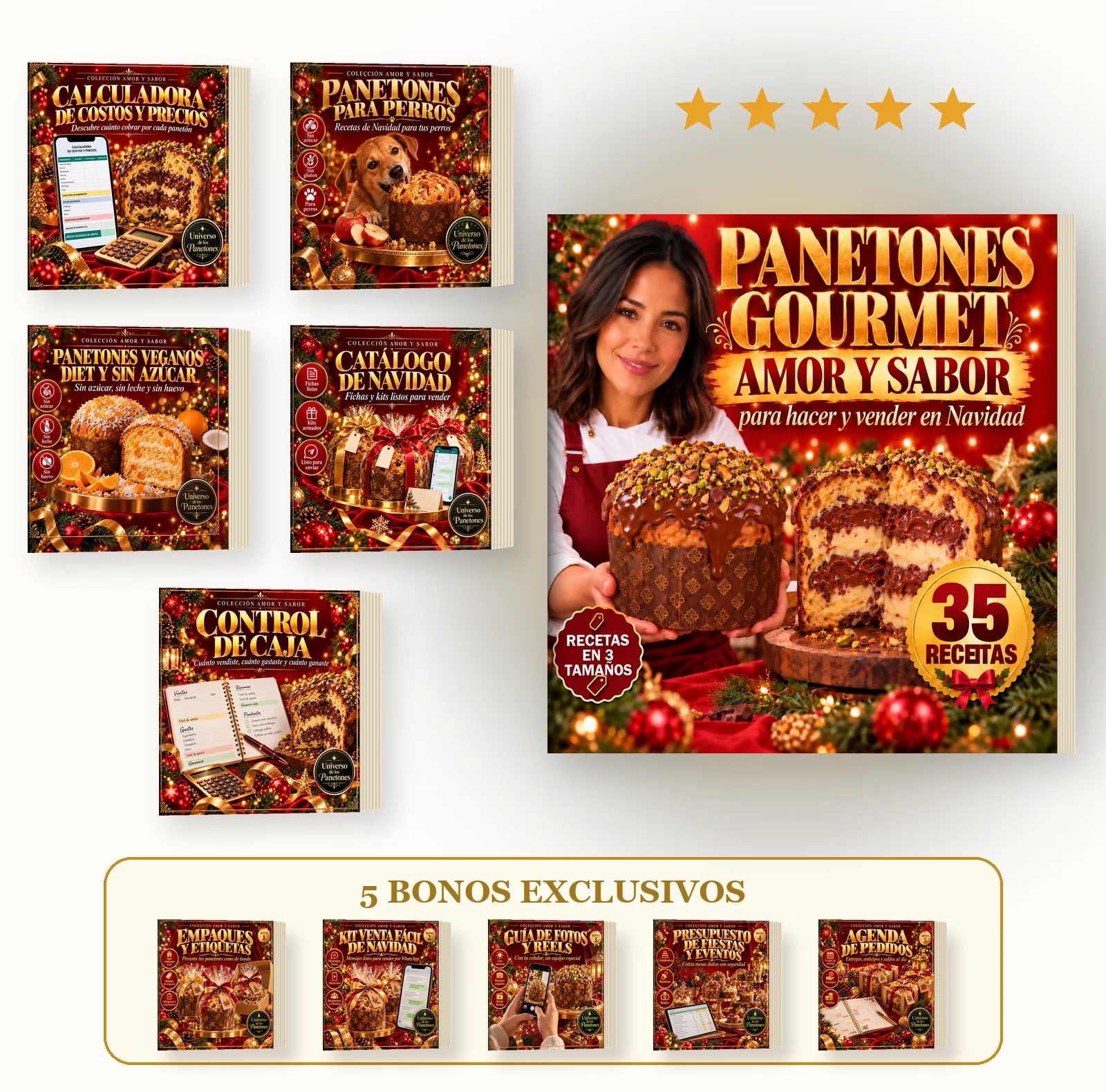 Colección Amor y Sabor con los 5 order bumps
