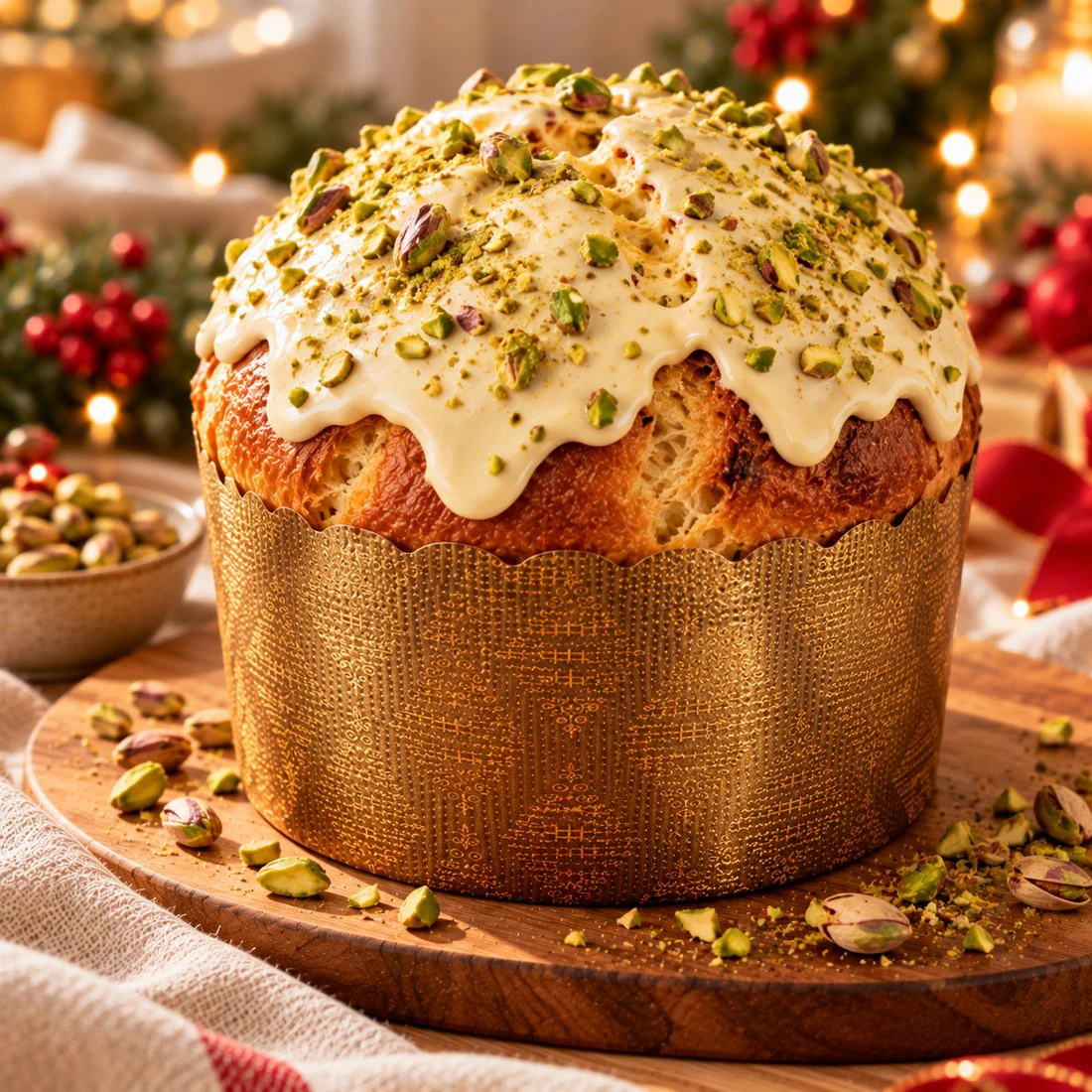 Panetón de pistacho